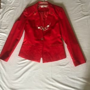 Calvin Klein 2-piece suit size 4 removable collar